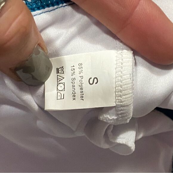 Multi Color Verticle Stripe V-Neck Longline Bikini Size Small - Picture 8 of 9